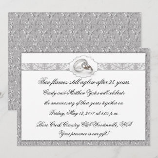 Invitación Celebración del 25º Aniversario de Boda de Plata