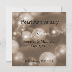 Invitación © Celebración del 30º Aniversario de Bodas de Perl