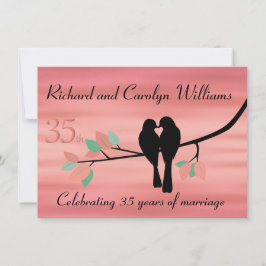 Invitación Celebración del 35º Aniversario de Lovebirds