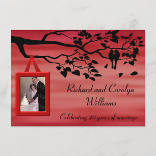Invitación Celebración del 40° aniversario del Boda