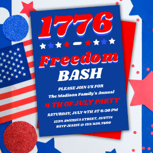 Invitación Celebración del 4 de julio Bash de la Libertad 177