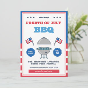 Invitación Celebración del 4 de julio, Día de la Independenci