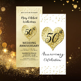Invitación Celebración del 50º Aniversario de Boda Confeti Do