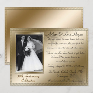 Invitación Celebración del 50º Aniversario de Bodas