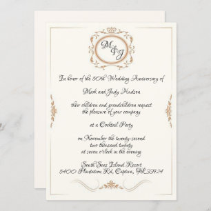 Invitación Celebración del 50 aniversario del monograma