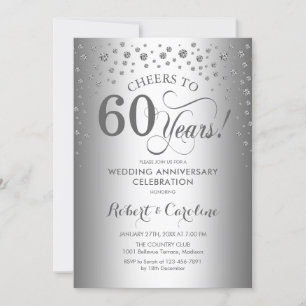 Invitación Celebración del 60º Aniversario - Plata