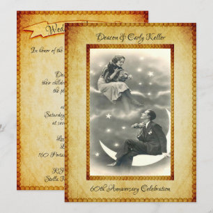 Invitación Celebración del 60º Aniversario Vintage