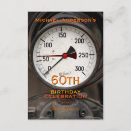 Invitación Celebración del 60º cumpleaños del Manómetro Vinta