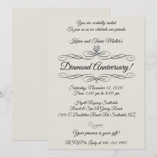 Invitación Celebración del 60 Aniversario de Diamante