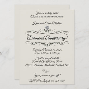 Invitación Celebración del 60° aniversario del Diamante
