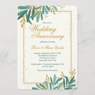 Invitación Celebración del aniversario de bodas