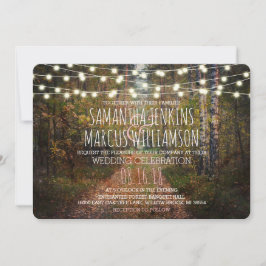 Invitación Celebración del Boda de los senderos forestales en