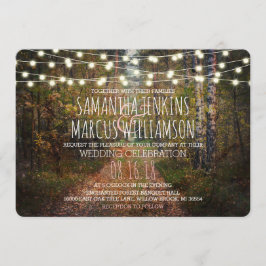 Invitación Celebración del Boda de los senderos forestales en