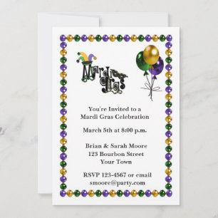 Invitación Celebración del carnaval
