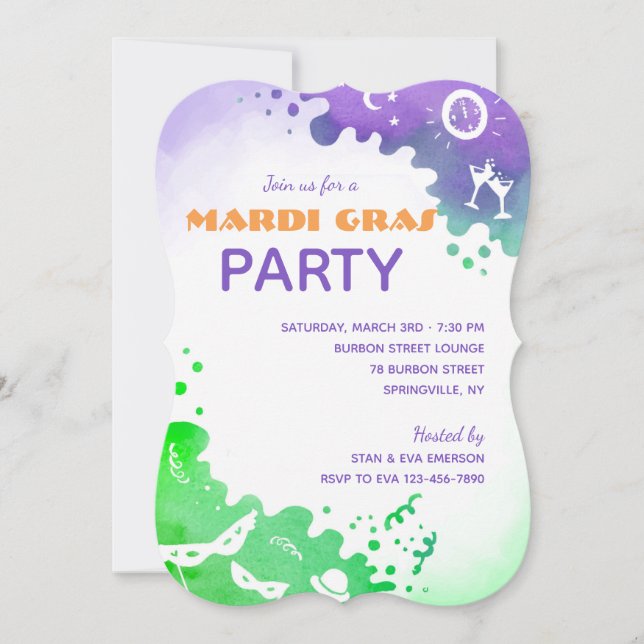 Invitación Celebración del carnaval (Anverso)