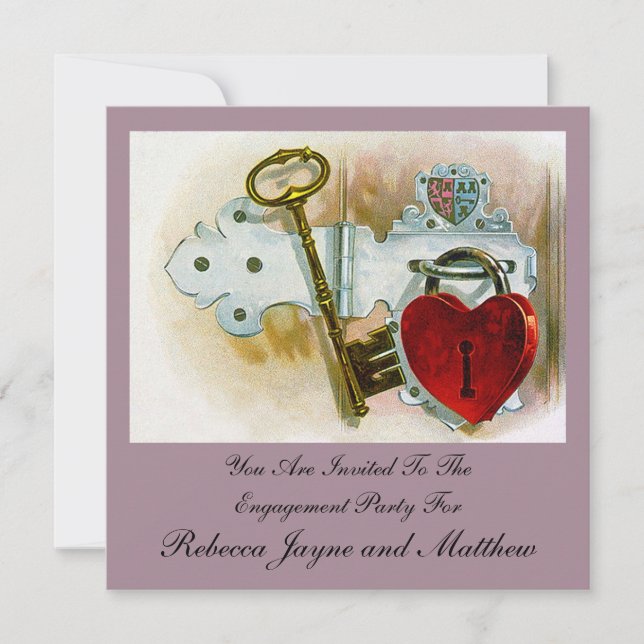 Invitación Celebración del compromiso de época (Anverso)