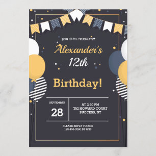 Invitación Celebración del cumpleaños
