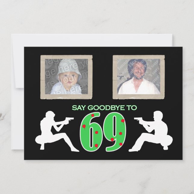 Invitación Celebración del cumpleaños de la foto del estilo (Anverso)