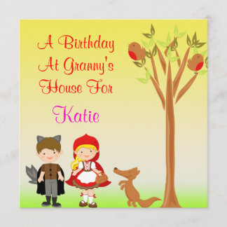 Invitación Celebración del cumpleaños de la pequeña cabaña
