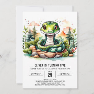 Invitación Celebración del cumpleaños de los niños viper digi