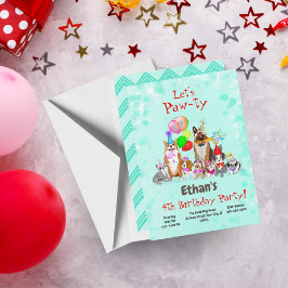 Invitación Celebración del cumpleaños de los perros callejero