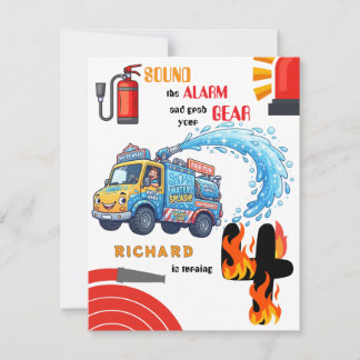 Invitación Celebración del cumpleaños de niños con tema de ca