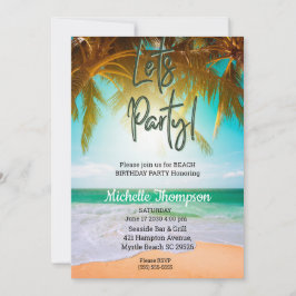 Invitación Celebración del cumpleaños del Fiesta de la escena