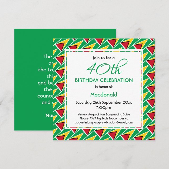 Invitación Celebración del cumpleaños del Personalizado de la (Anverso / Reverso)
