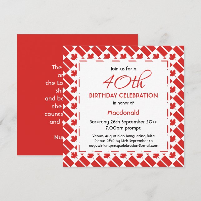 Invitación Celebración del cumpleaños del Personalizado de la (Anverso / Reverso)