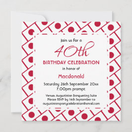 Invitación Celebración del cumpleaños del Personalizado de la