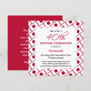 Invitación Celebración del cumpleaños del Personalizado de la