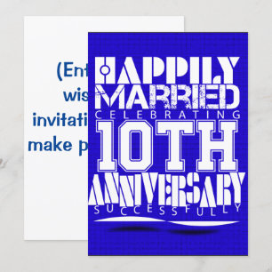 Invitación celebración del décimo aniversario de bodas