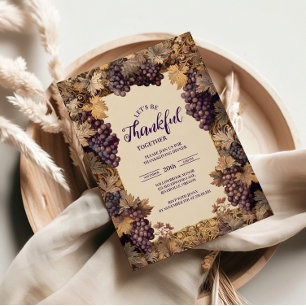 Invitación Celebración del Día de Acción de Gracias de Grapev