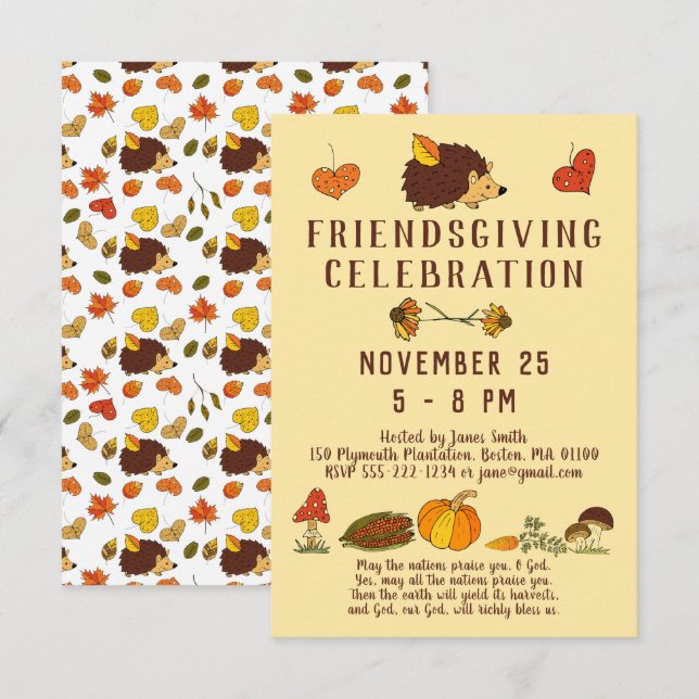 Invitación Celebración del Día de la Amistad con versículo de (Anverso / Reverso)