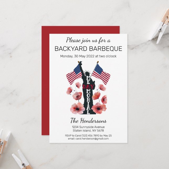 Invitación Celebración del Día de la Conmemoración (Anverso/Reverso In Situ)