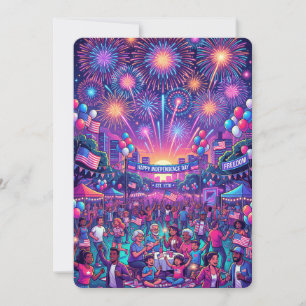 Invitación Celebración del Día de la Independencia del 4 de j