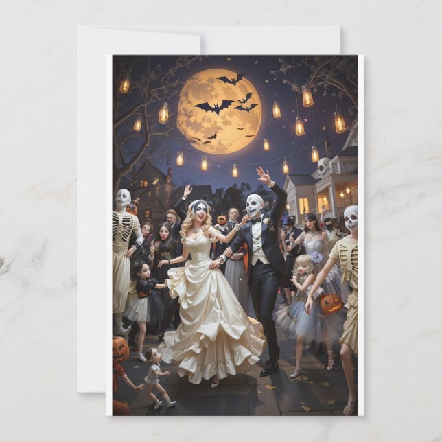 Invitación "Celebración del Día de los Muertos - El amor nos  (Anverso)