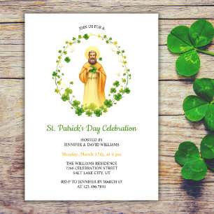 Invitación Celebración del Día de San Patricio Religioso Cris
