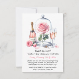 Invitación Celebración del Día de San Valentín de personaliza