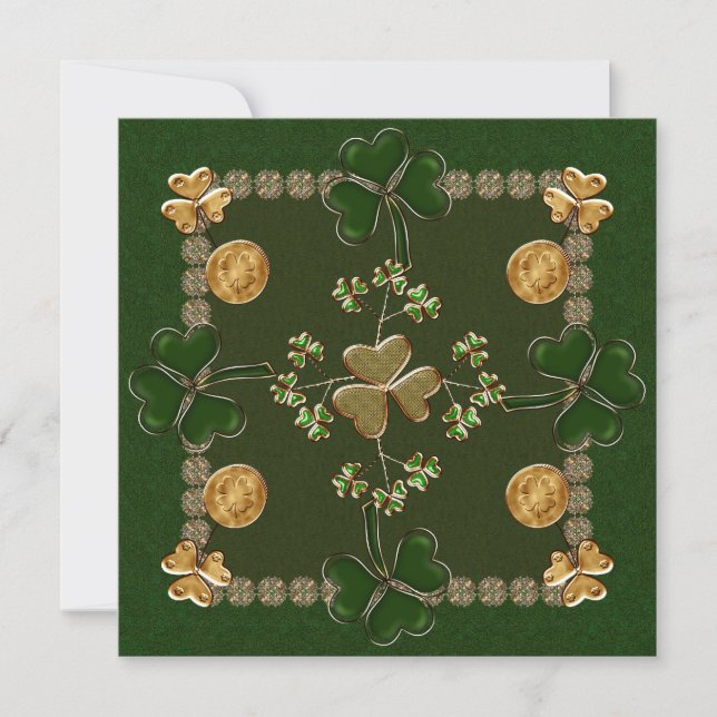 Invitación Celebración del día del St. Patricks (Anverso)