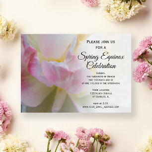 Invitación Celebración del Equinoccio de Primavera de Tulipán