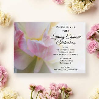 Invitación Celebración del Equinoccio de Primavera de Tulipán