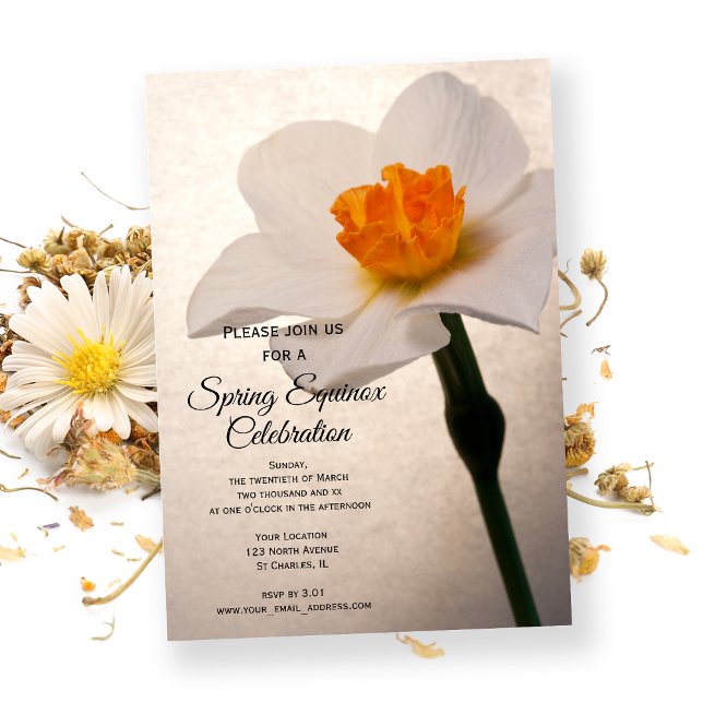 Invitación Celebración del equinoccio de primavera del Daffod (Subido por el creador)