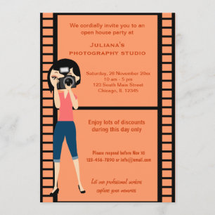 Invitación Celebración del estudio de la fotografía