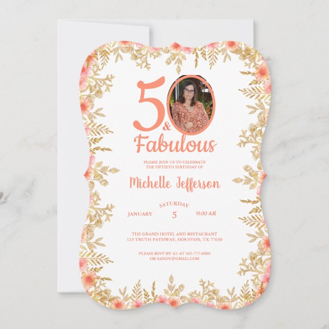 Invitación Celebración del fiesta (Anverso)