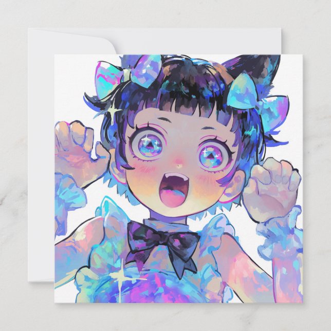 Invitación Celebración del Fiesta Anime Idol (Anverso)