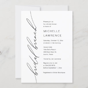 Invitación Celebración del Fiesta de Brunch con ducha de novi
