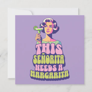 Invitación Celebración del Fiesta de cócteles Margarita Fiest