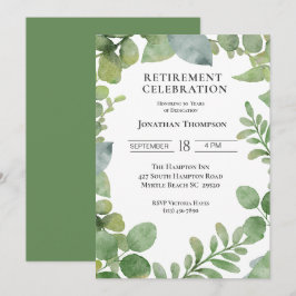 Invitación Celebración del Fiesta de Jubilación Foliage