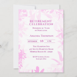 Invitación Celebración del Fiesta de Jubilación Púrpura